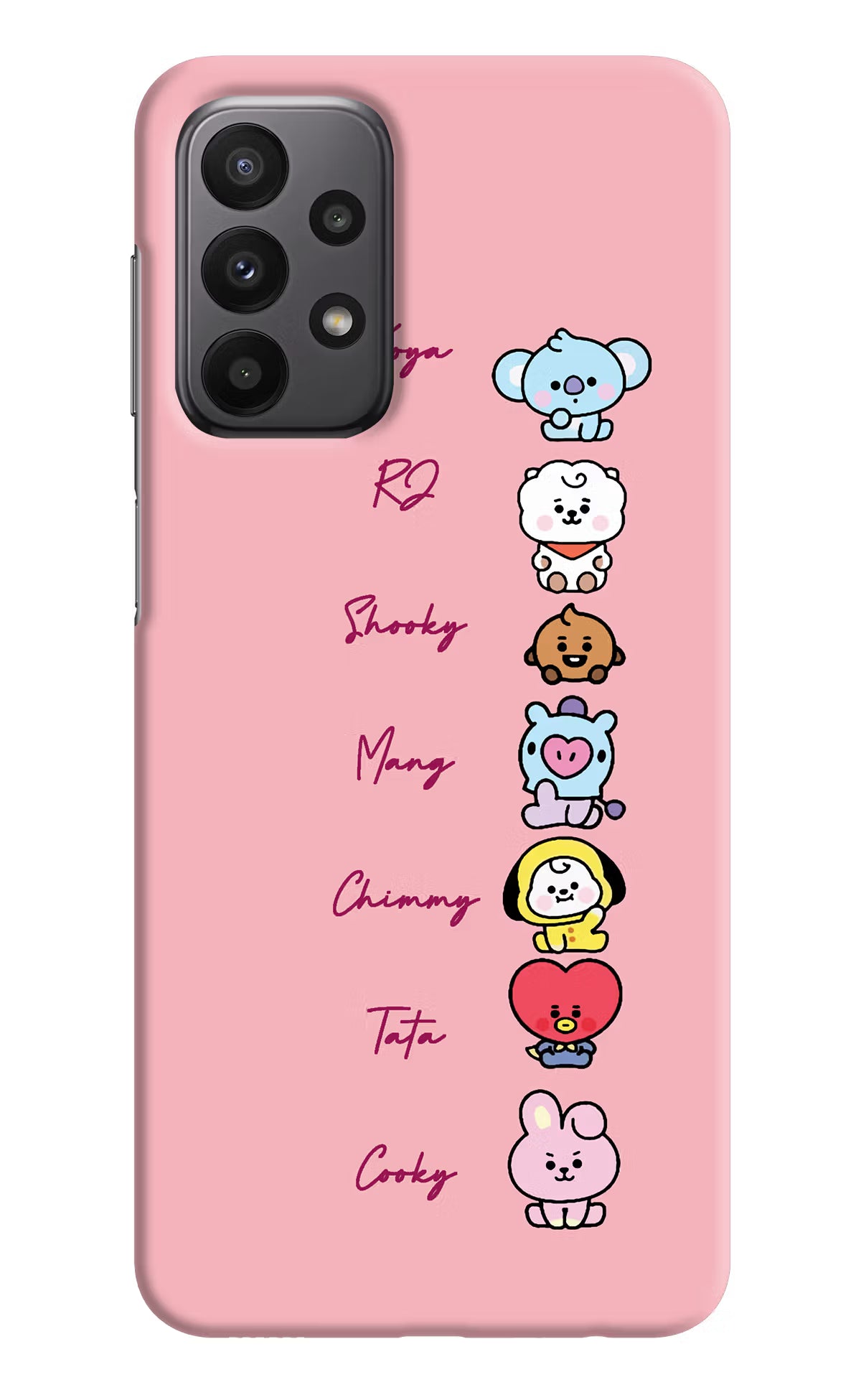 BTS names Samsung A23 Hard Case Back Cover by Casekaro