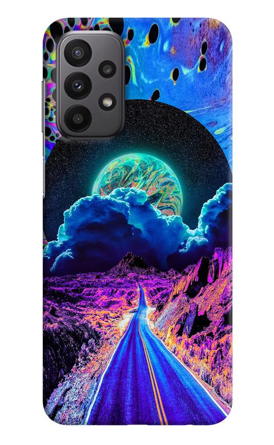 Psychedelic Painting Samsung A23 Hard Case Back Cover by Casekaro