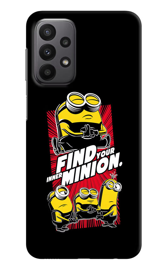 Find your inner Minion Samsung A23 Hard Case Back Cover by Casekaro