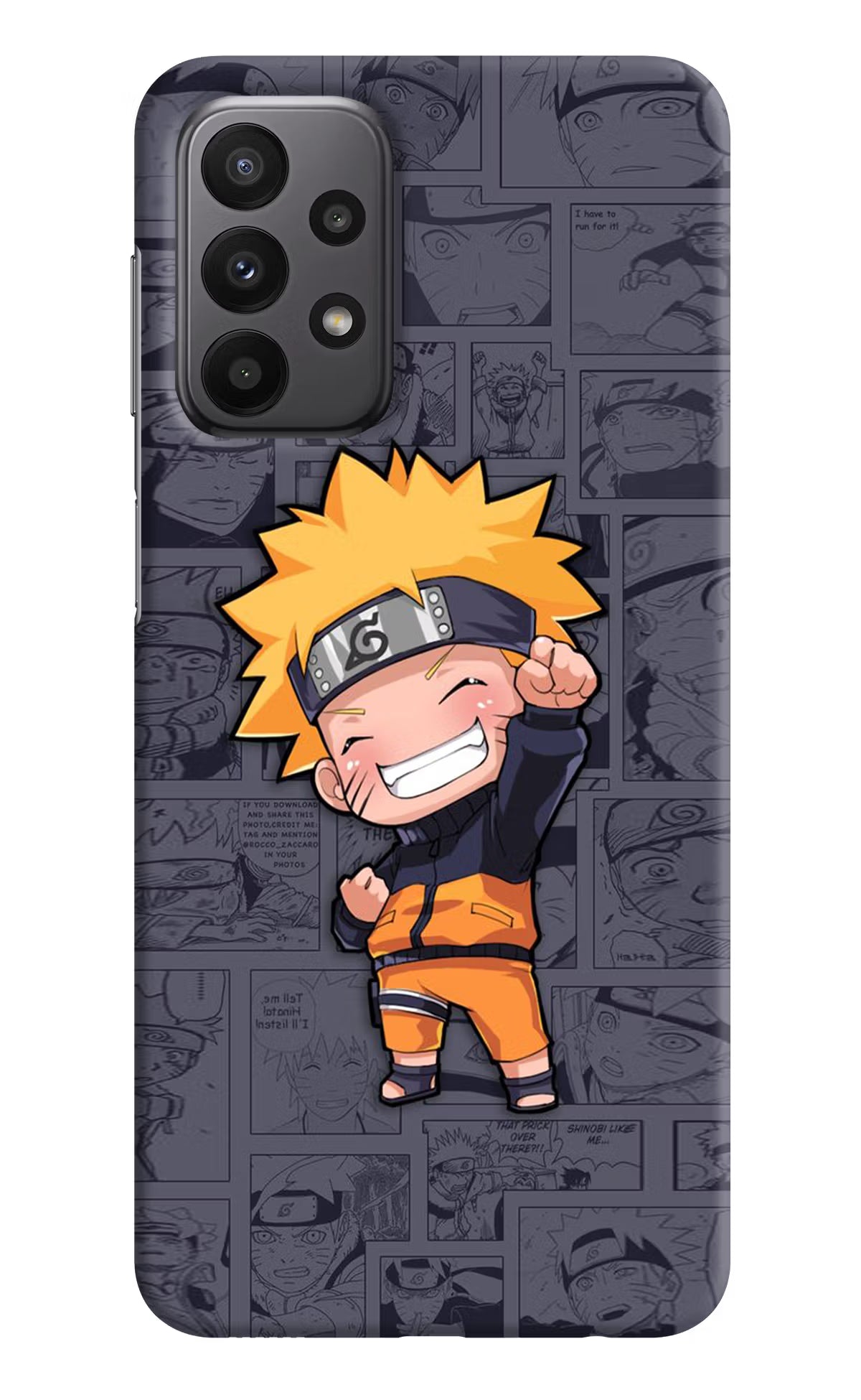 Chota Naruto Samsung A23 Hard Case Back Cover by Casekaro