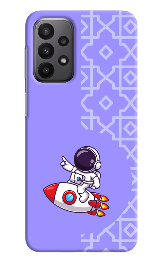 Cute Astronaut Samsung A23 Hard Case Back Cover by Casekaro