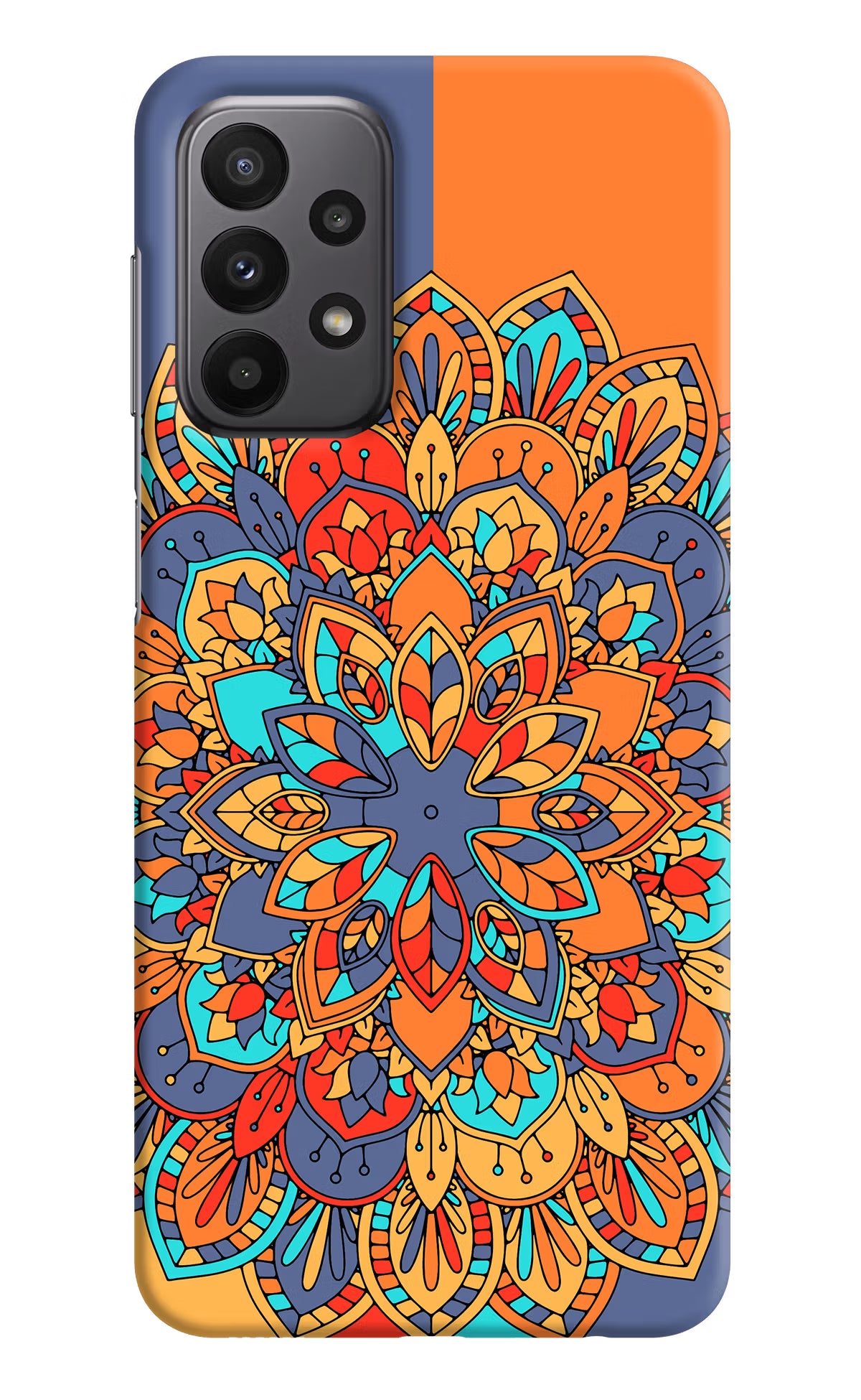 Color Mandala Samsung A23 Hard Case Back Cover by Casekaro