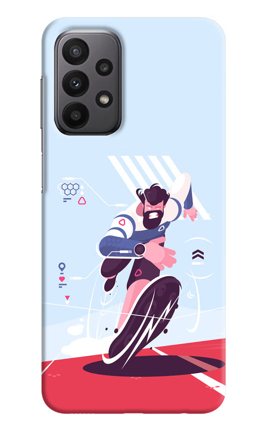 Run Pro Samsung A23 Hard Case Back Cover by Casekaro