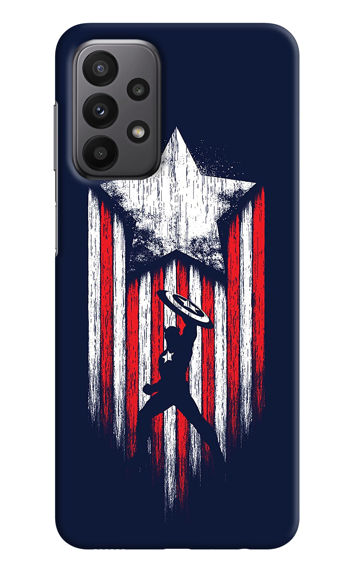 Captain America Marvel Art Samsung A23 Back Cover