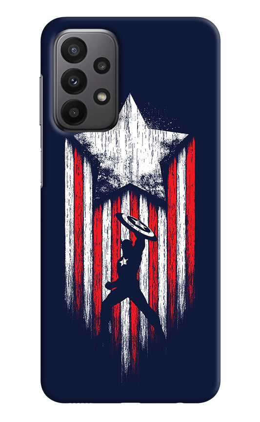 Captain America Marvel Art Samsung A23 Back Cover