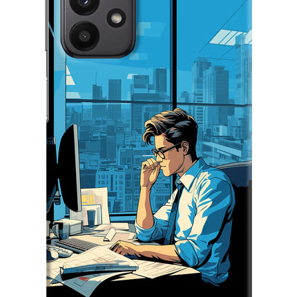 Focused Hustler (AI Generated) Samsung A23 Hard Case Back Cover by Casekaro