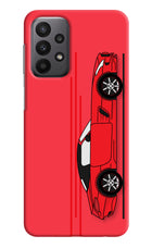 Red Velocity Samsung A23 Hard Case Back Cover by Casekaro