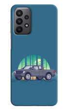 Retro Garage Vibe Samsung A23 Hard Case Back Cover by Casekaro