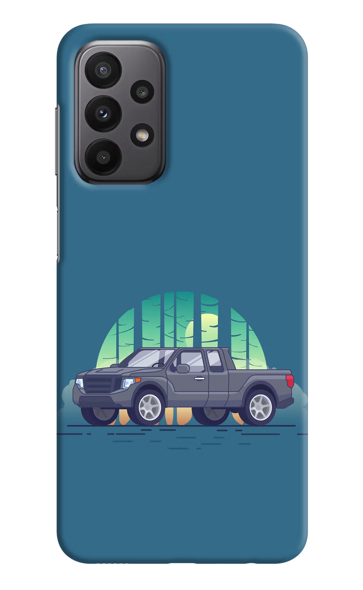 Retro Garage Vibe Samsung A23 Hard Case Back Cover by Casekaro
