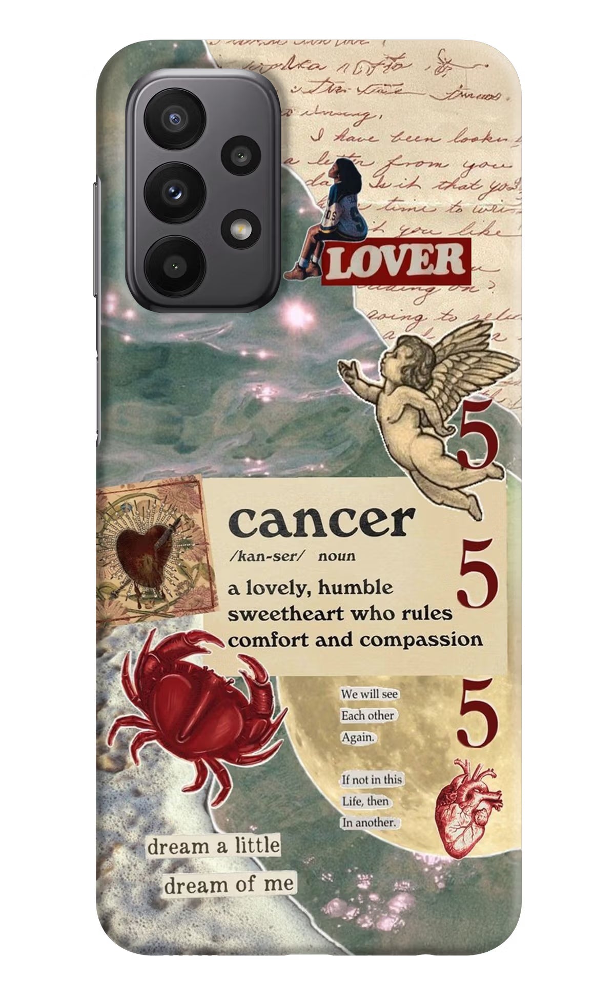 Cancer Zodiac Samsung A23 Hard Case Back Cover by Casekaro