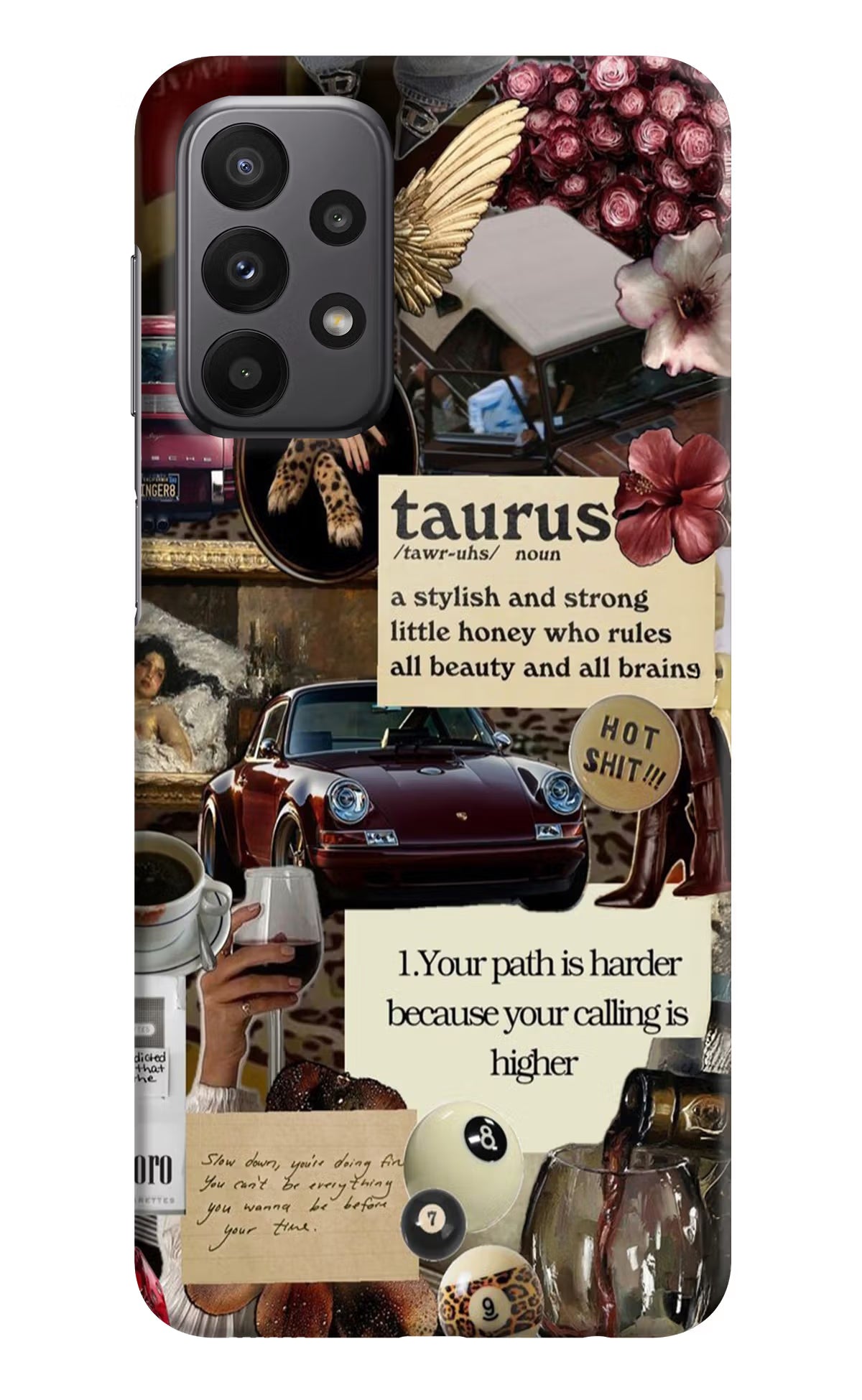 Taurus Zodiac Samsung A23 Hard Case Back Cover by Casekaro