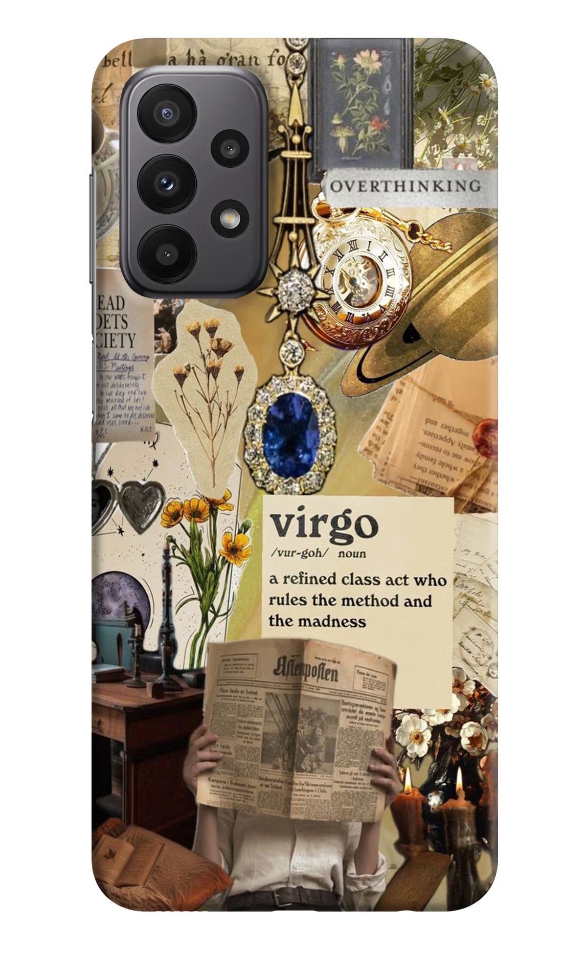Virgo Zodiac Samsung A23 Hard Case Back Cover by Casekaro
