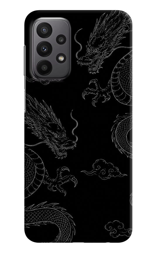 Twin Dragons Samsung A23 Hard Case Back Cover by Casekaro