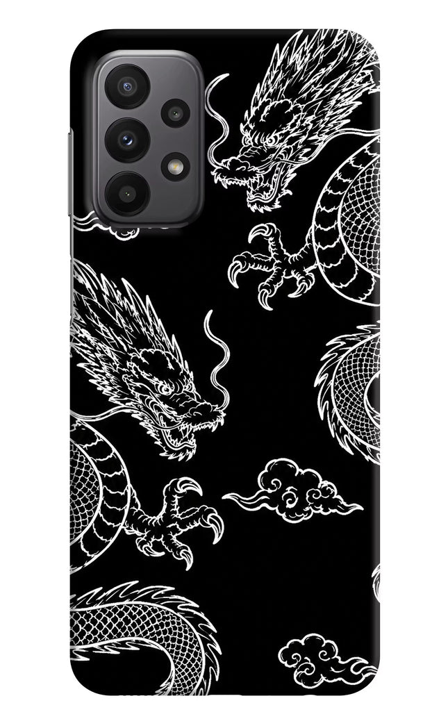 Twin Dragons Samsung A23 Hard Case Back Cover by Casekaro