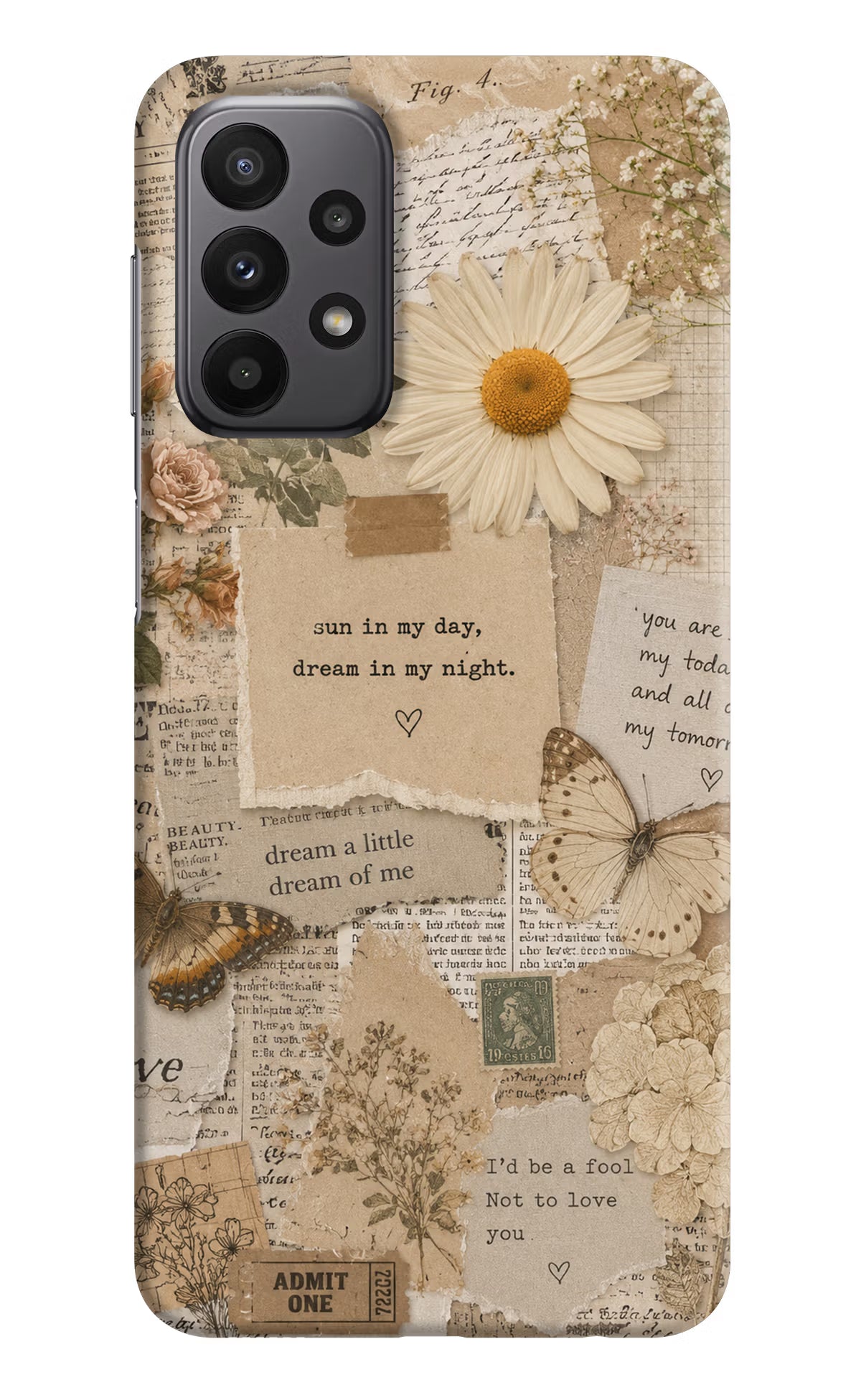 Vintage case Samsung A23 Back Cover