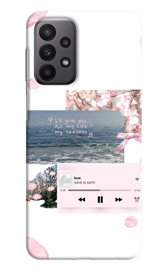Wave to earth Samsung A23 Hard Case Back Cover by Casekaro