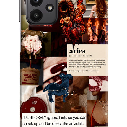 Zodiac Aries Samsung A23 Hard Case Back Cover by Casekaro