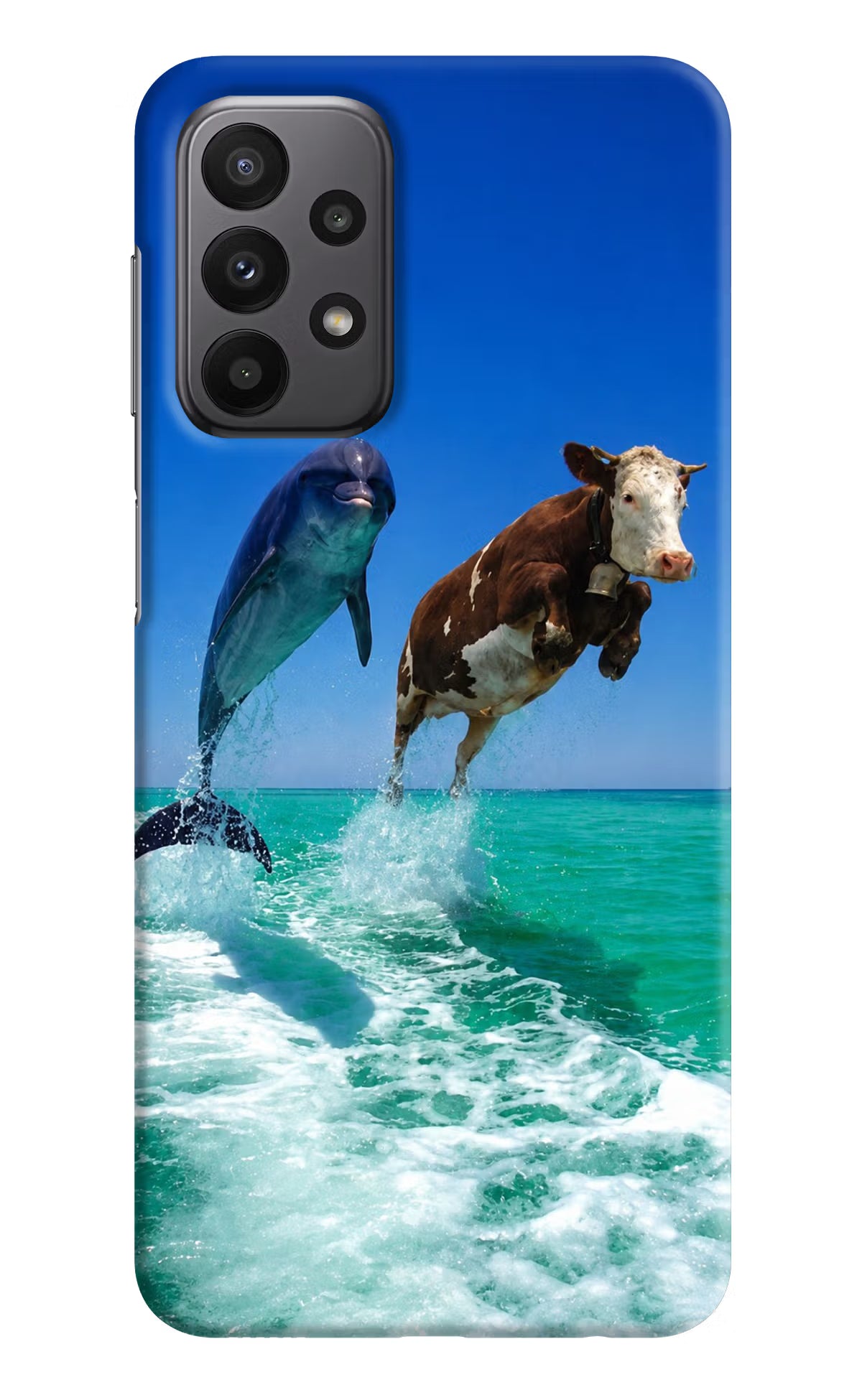 Dolphin vs Cow Samsung A23 Back Cover