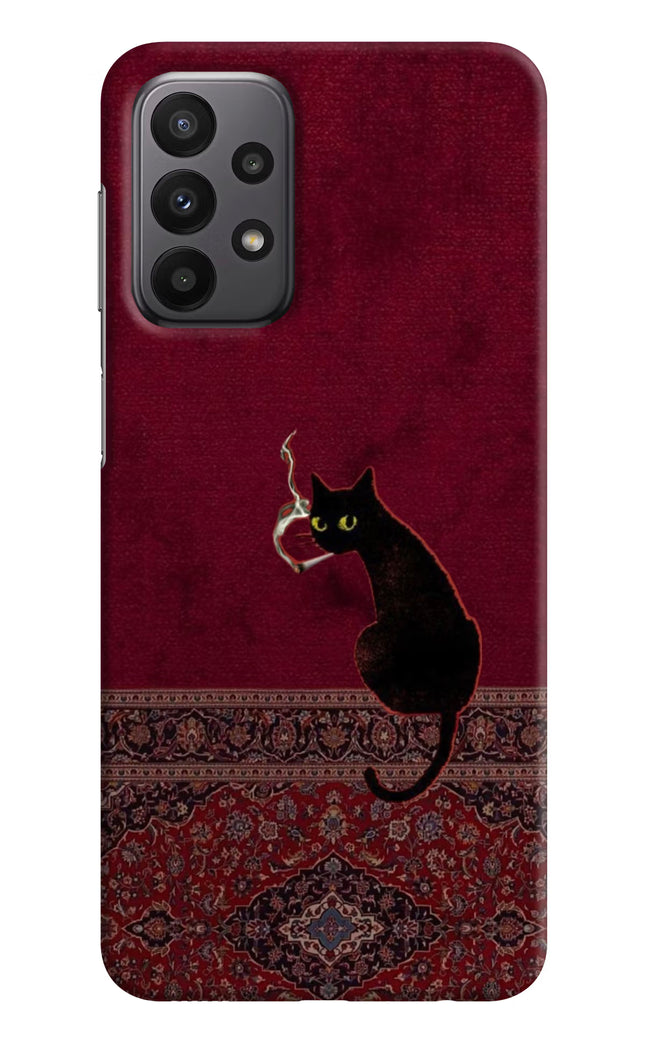 Midnight Cat Samsung A23 Hard Case Back Cover by Casekaro