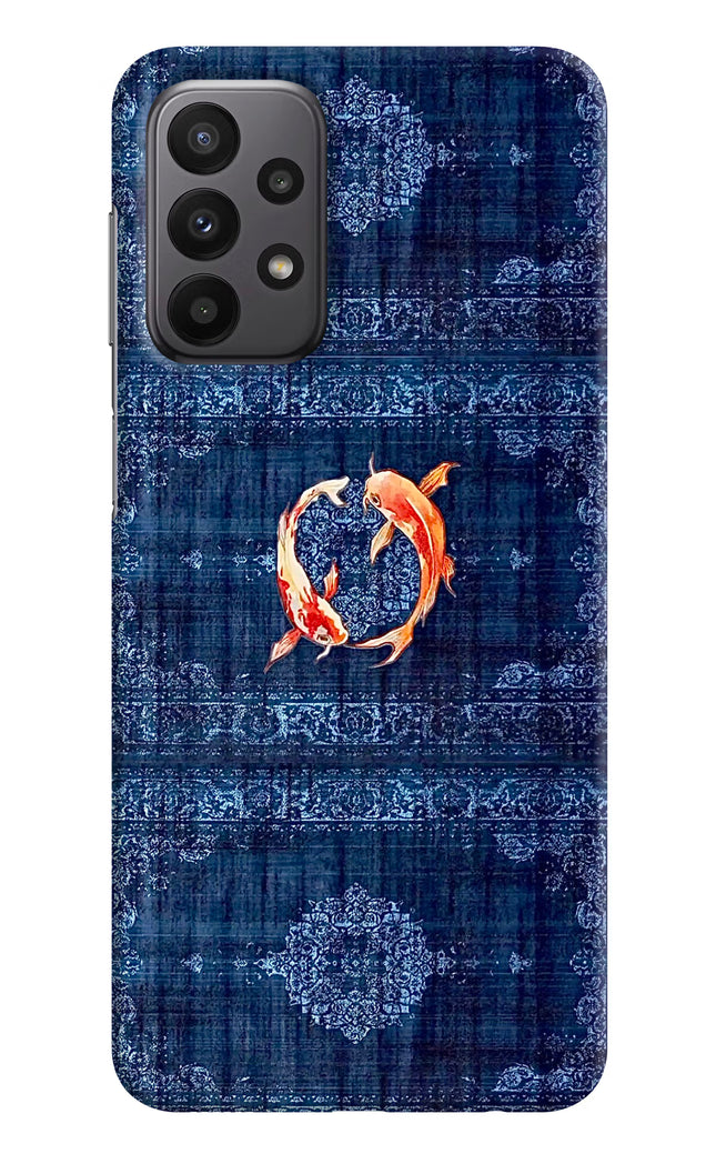 Koi Blue Samsung A23 Hard Case Back Cover by Casekaro