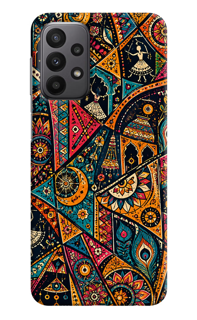 Folk Print Samsung A23 Hard Case Back Cover by Casekaro