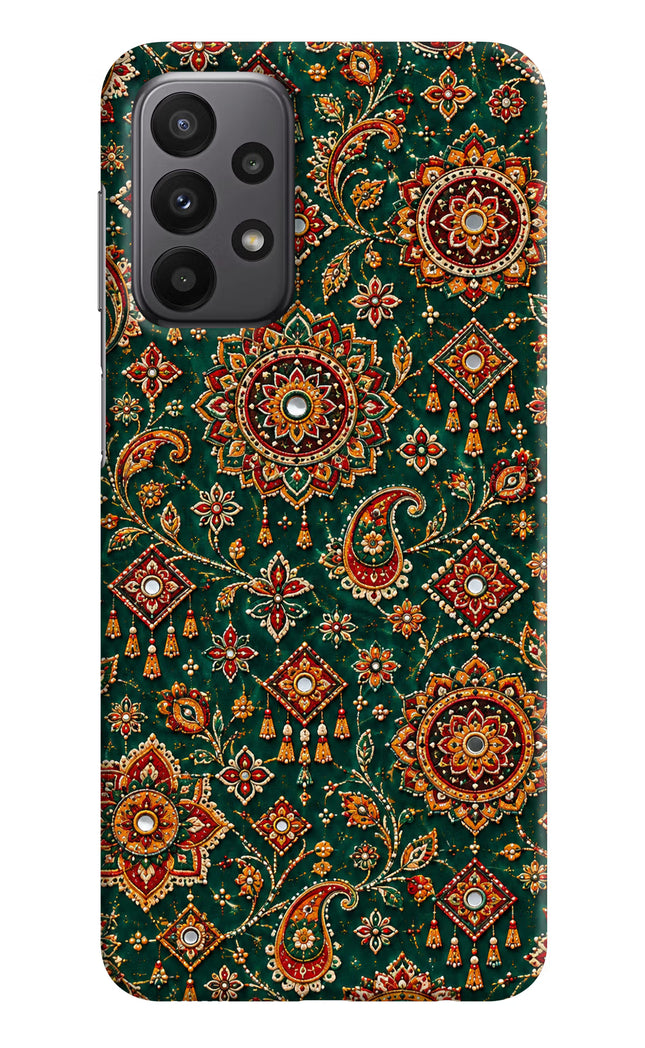 Green Pataka Samsung A23 Hard Case Back Cover by Casekaro