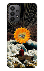 Cosmic Flower Samsung A23 Hard Case Back Cover by Casekaro