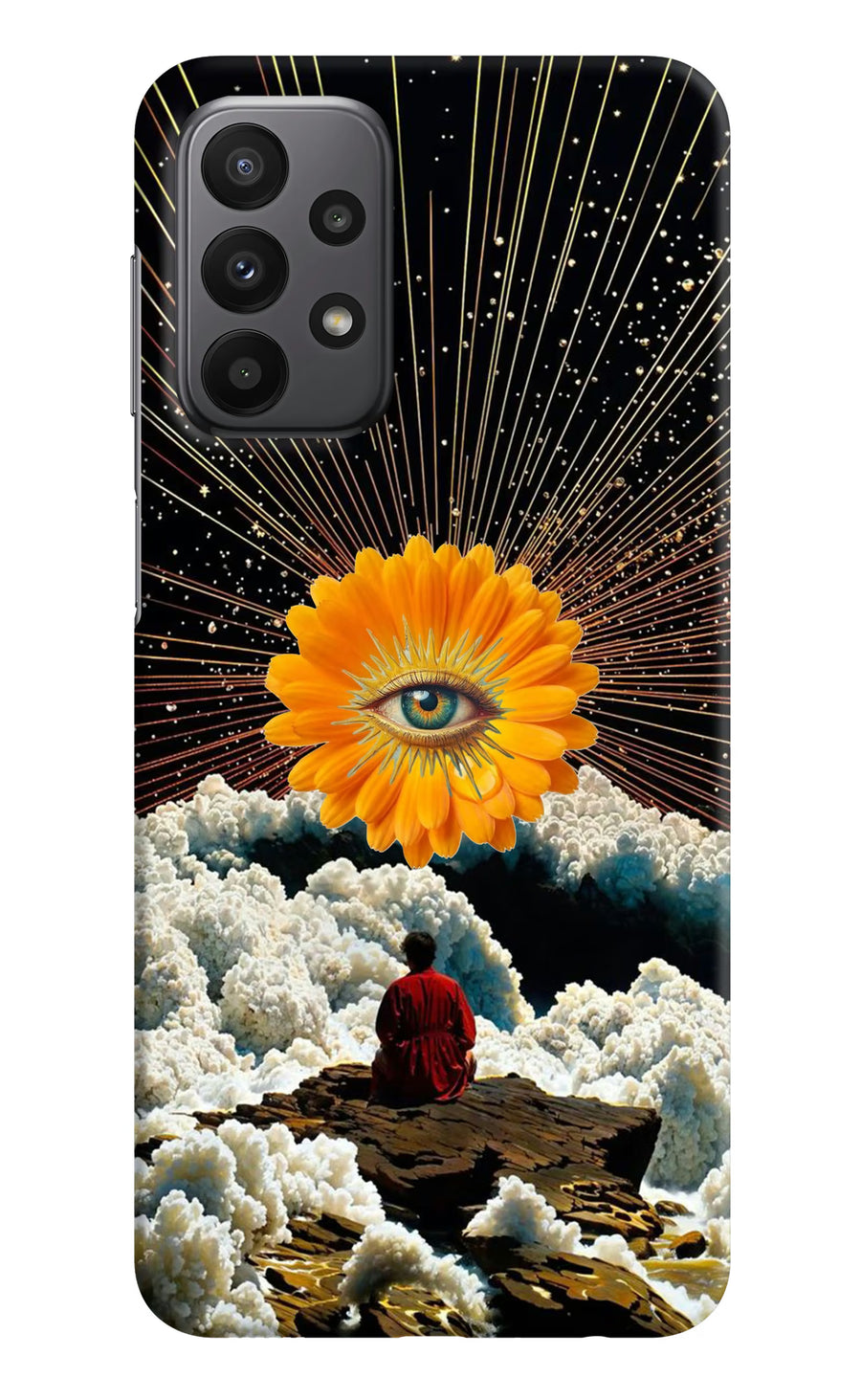 Cosmic Flower Samsung A23 Back Cover, Hard case