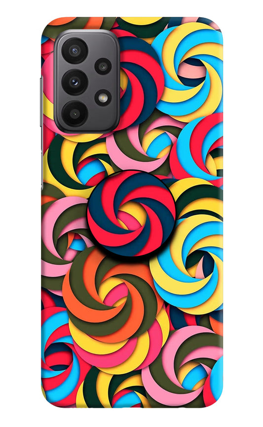 Spiral Pattern Samsung A23 Pop Case by Casekaro