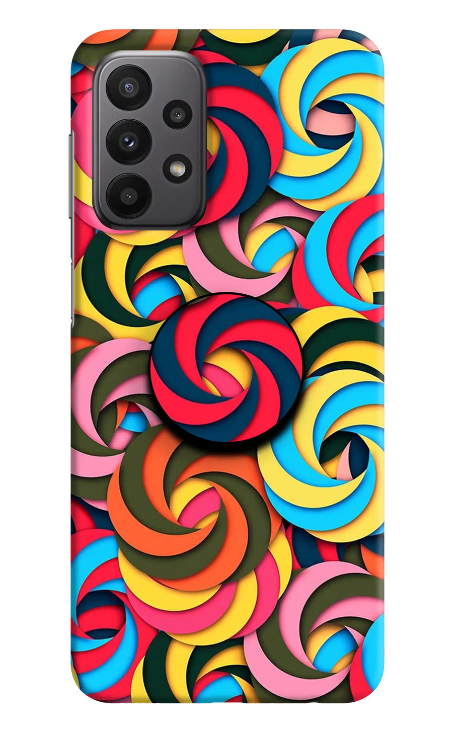 Spiral Pattern Samsung A23 Pop Case, Hard case
