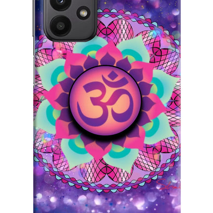 Om Purple Samsung A23 Pop Case by Casekaro