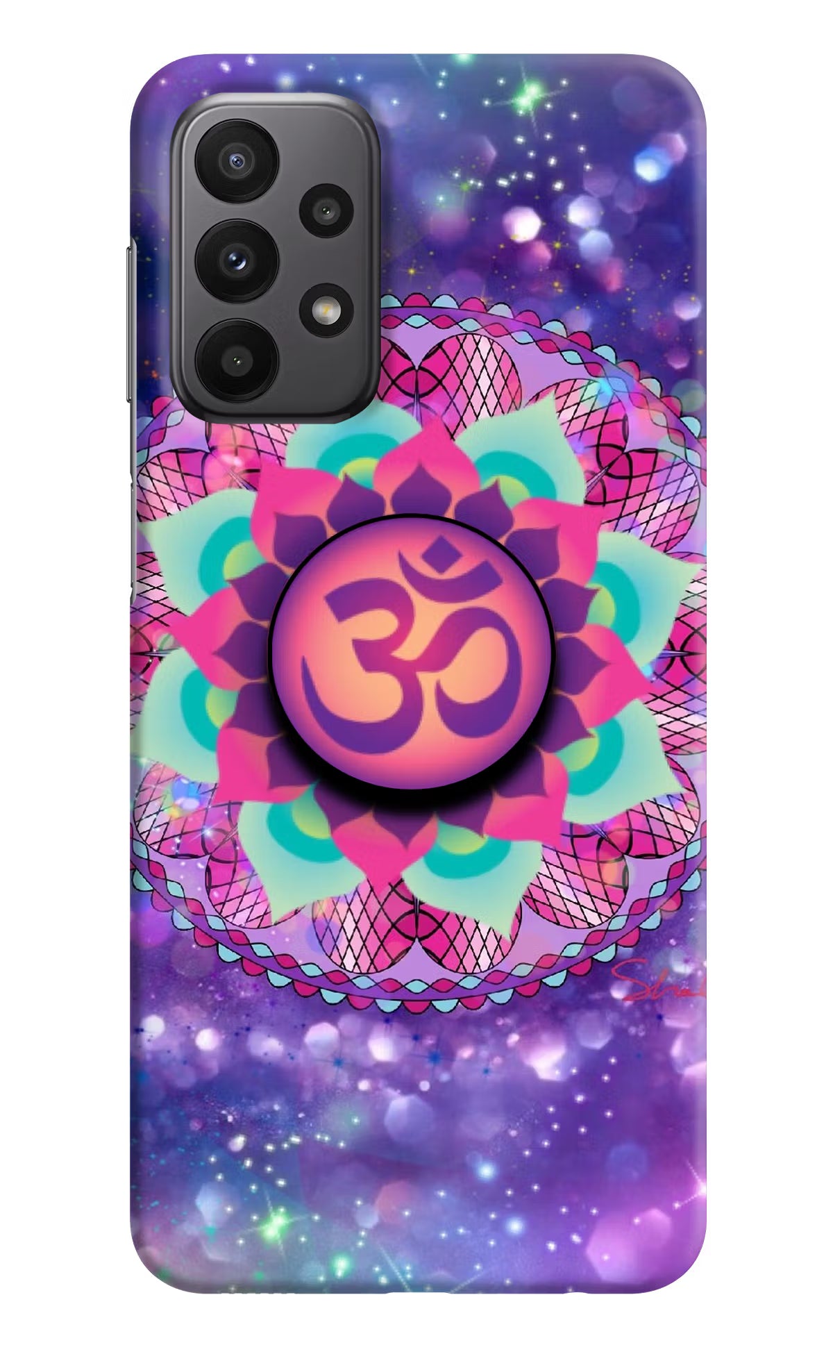 Om Purple Samsung A23 Pop Case by Casekaro