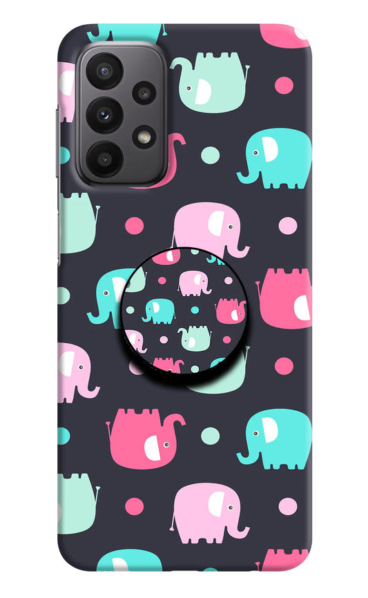 Baby Elephants Samsung A23 Pop Case by Casekaro