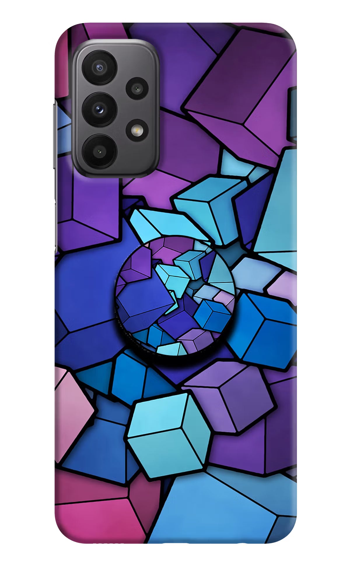 Cubic Abstract Samsung A23 Pop Case by Casekaro
