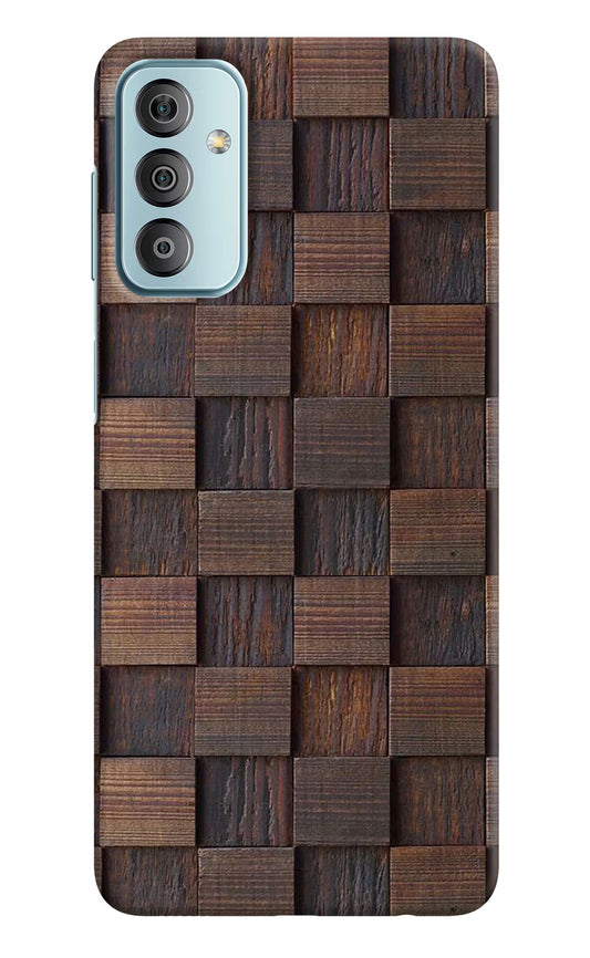 Wooden Cube Design Samsung F23 5G Hard Case Back Cover by Casekaro