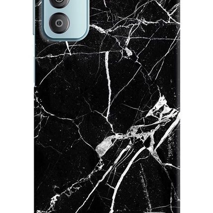 Black Marble Pattern Samsung F23 5G Hard Case Back Cover by Casekaro