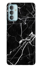 Black Marble Pattern Samsung F23 5G Hard Case Back Cover by Casekaro