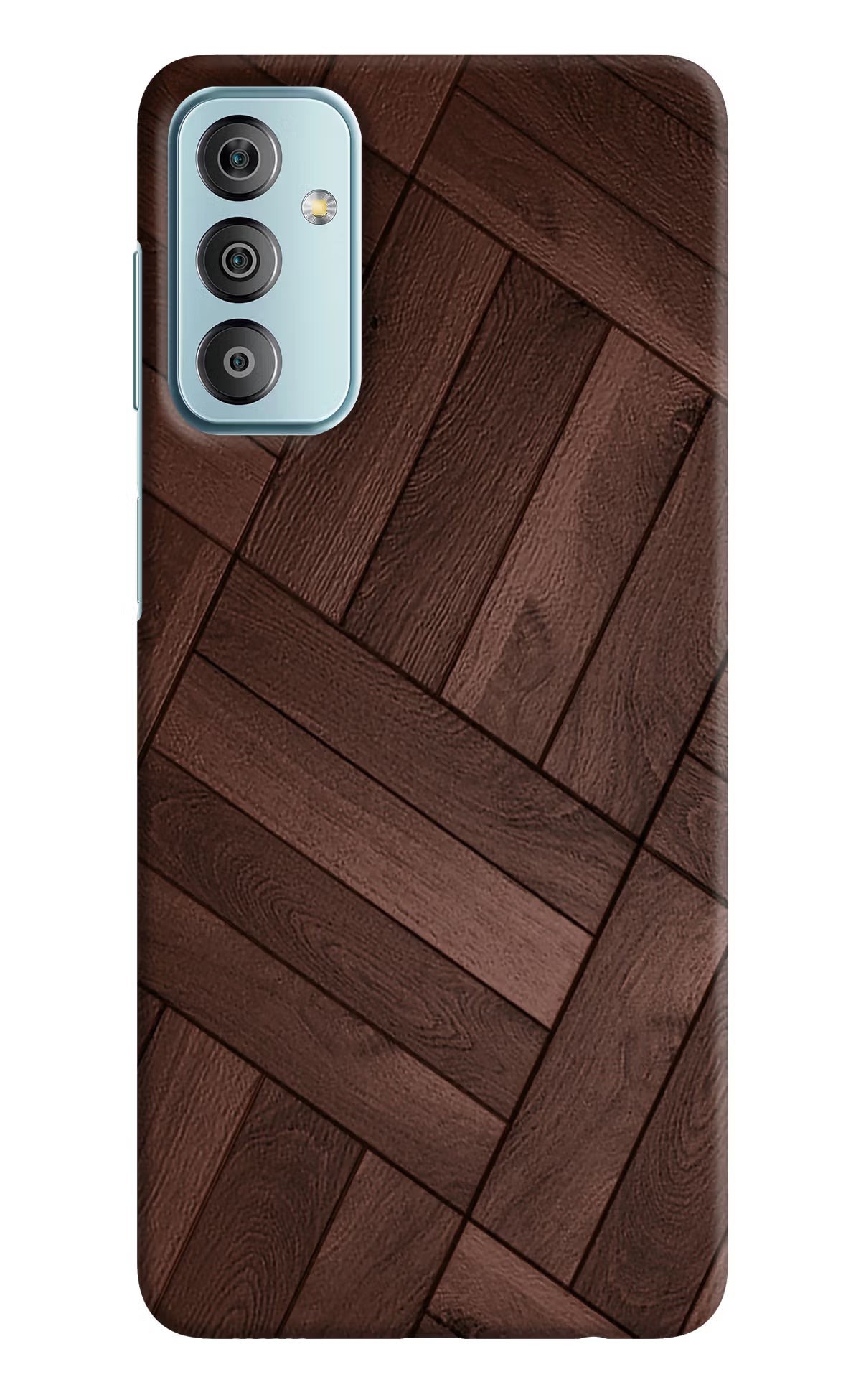 Wooden Texture Design Samsung F23 5G Hard Case Back Cover by Casekaro