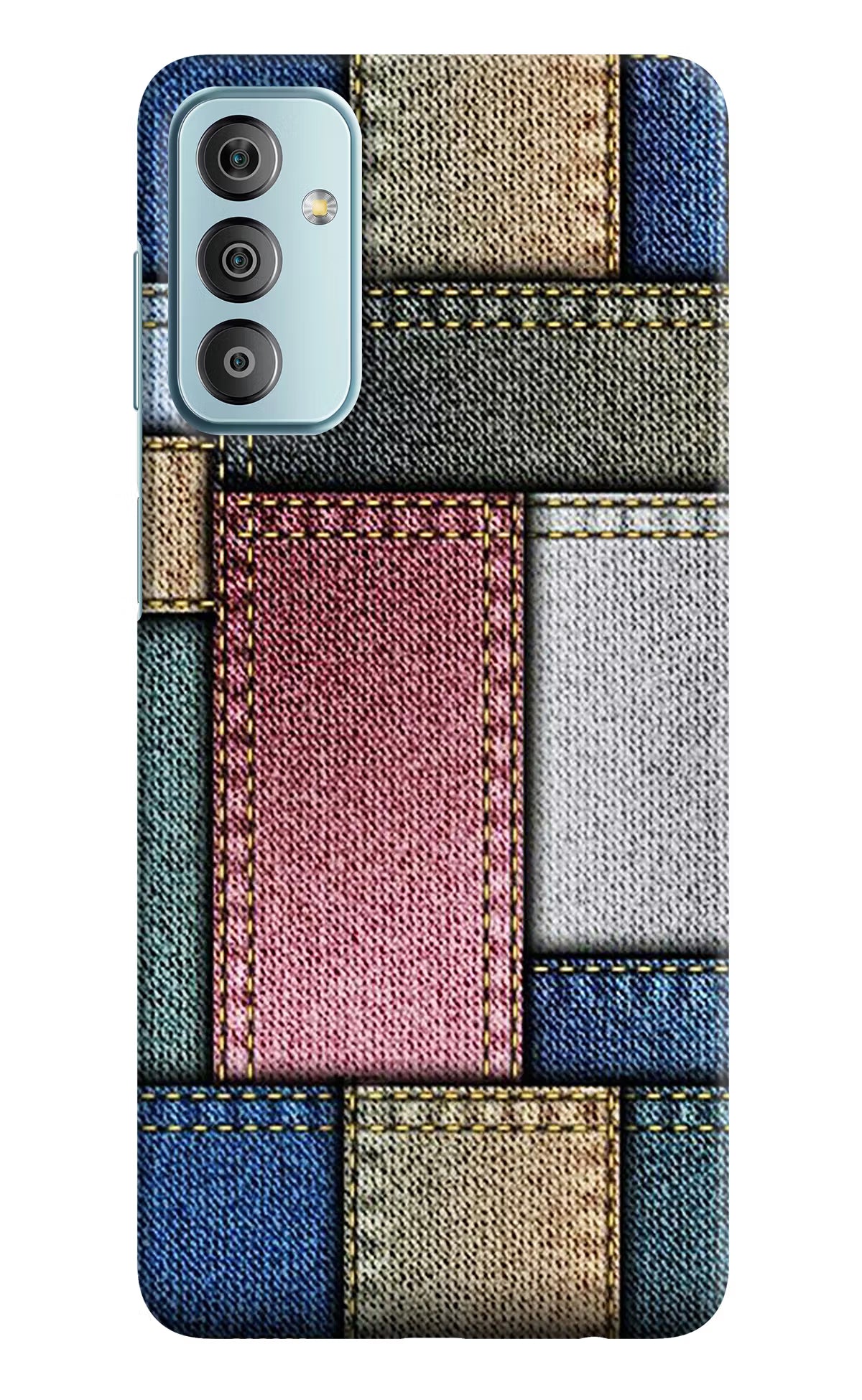 Multicolor Jeans Samsung F23 5G Hard Case Back Cover by Casekaro