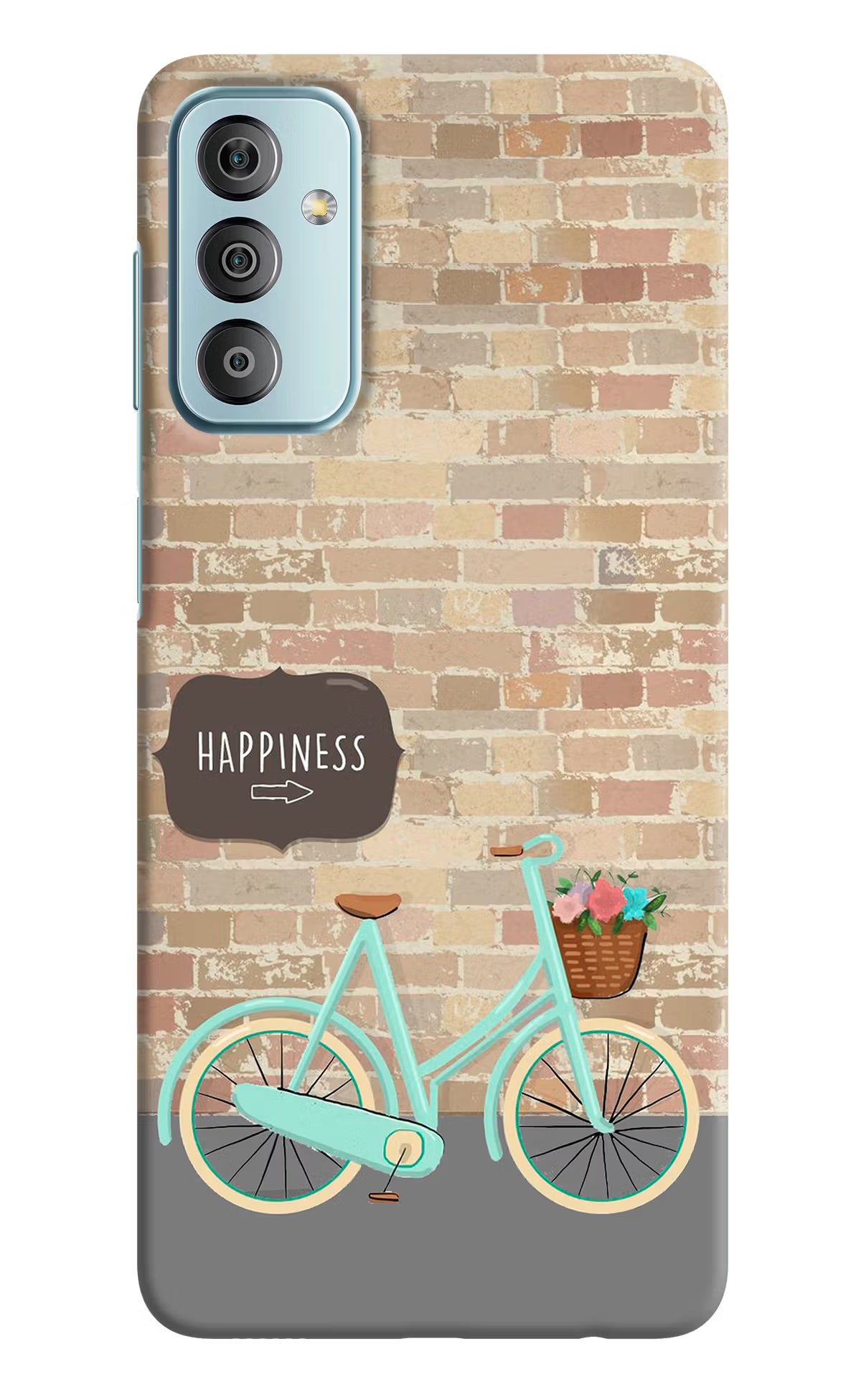 Happiness Artwork Samsung F23 5G Hard Case Back Cover by Casekaro