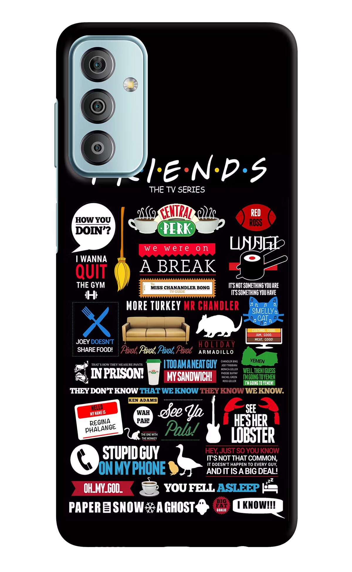 FRIENDS Samsung F23 5G Hard Case Back Cover by Casekaro