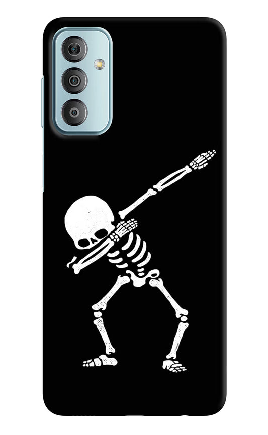 Dabbing Skeleton Art Samsung F23 5G Hard Case Back Cover by Casekaro