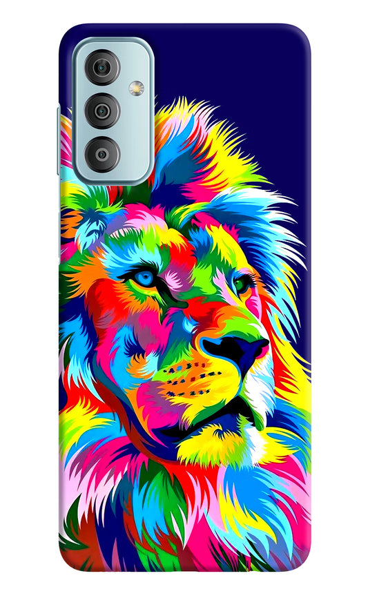 Vector Art Lion Samsung F23 5G Hard Case Back Cover by Casekaro