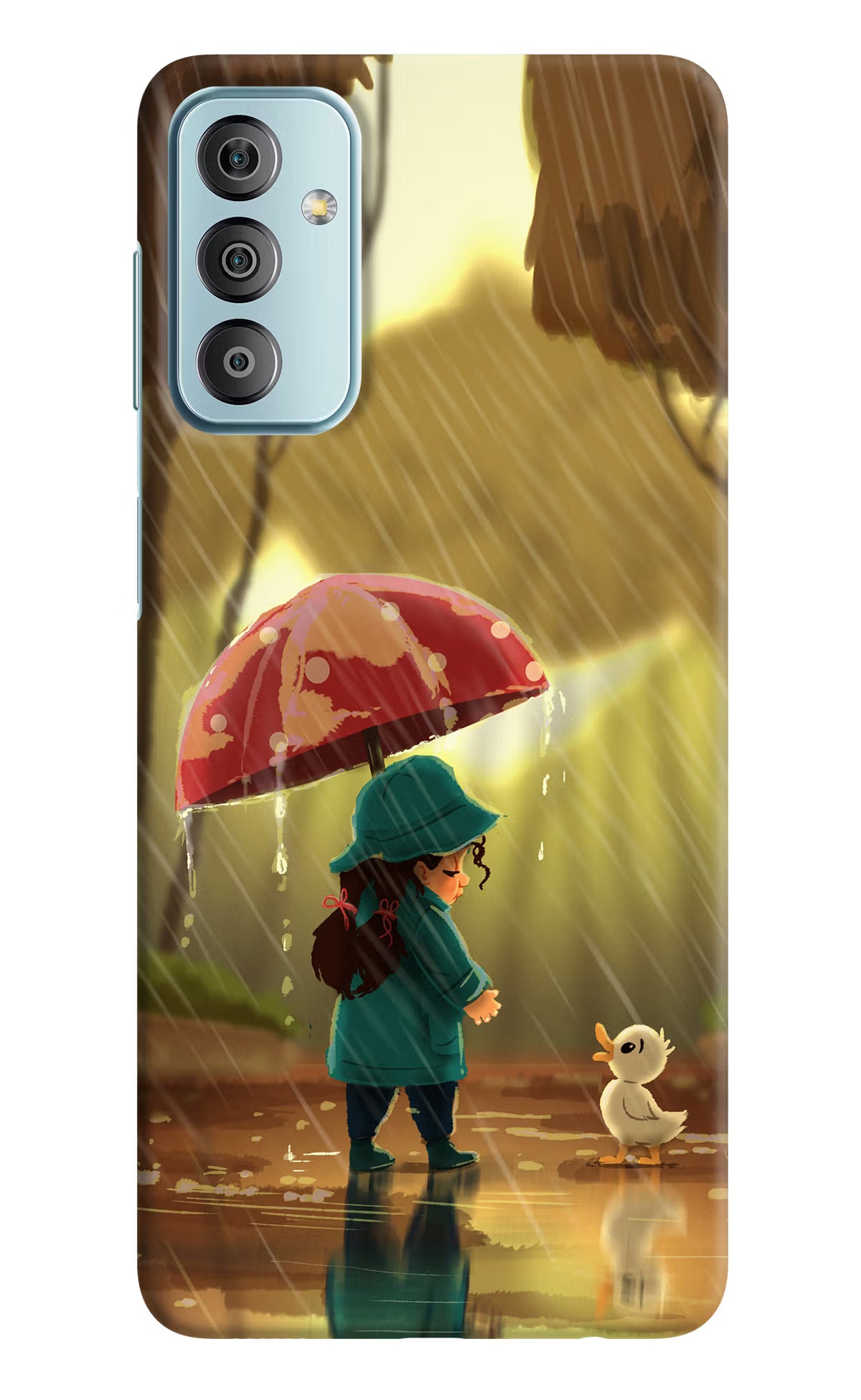 Rainy Day Samsung F23 5G Hard Case Back Cover by Casekaro