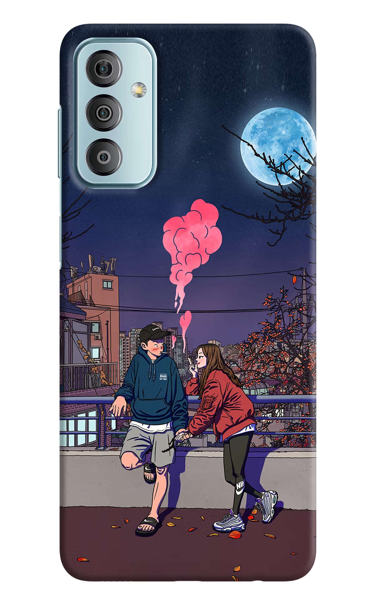 Chilling Couple Samsung F23 5G Hard Case Back Cover by Casekaro