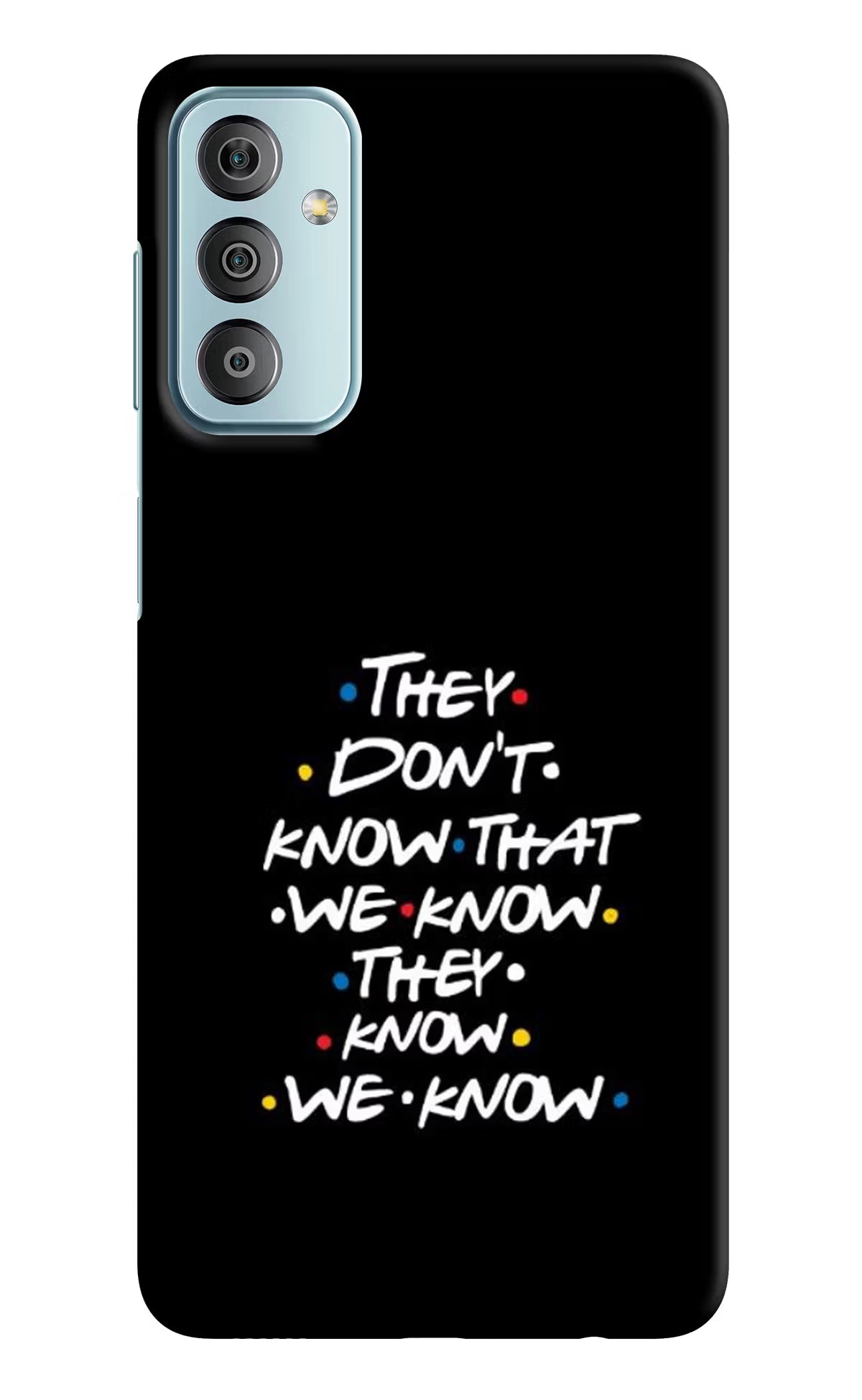 FRIENDS Dialogue Samsung F23 5G Hard Case Back Cover by Casekaro