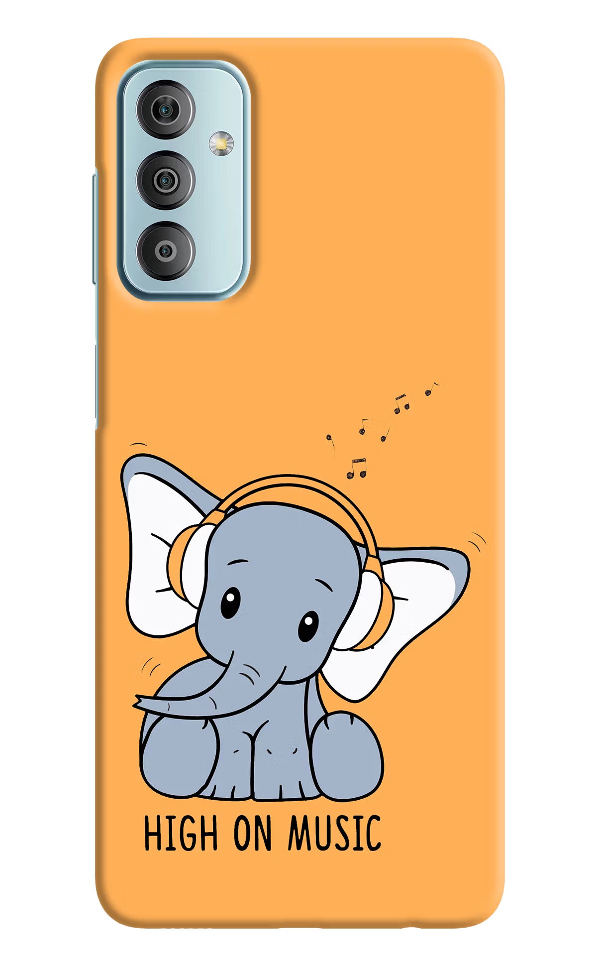 High On Music Samsung F23 5G Hard Case Back Cover by Casekaro