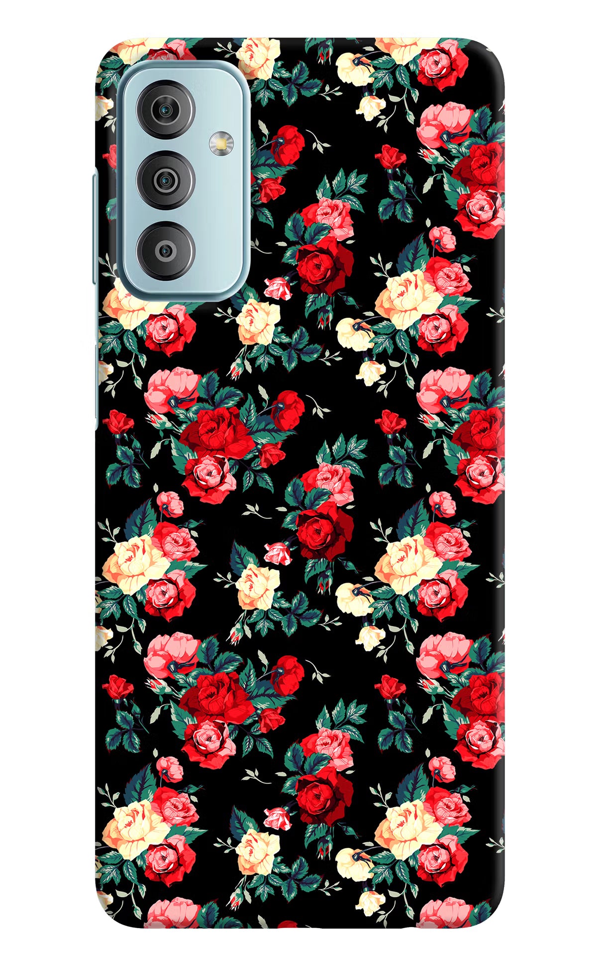 Rose Pattern Samsung F23 5G Hard Case Back Cover by Casekaro