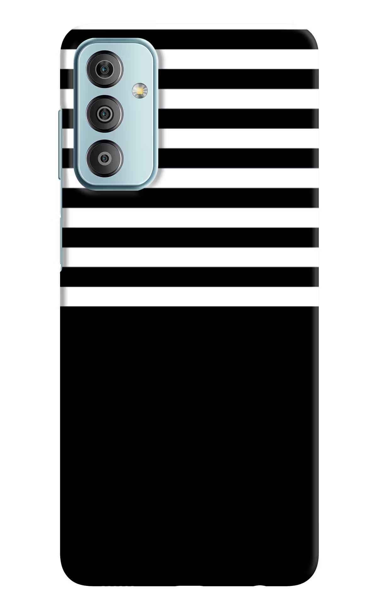 Black and White Print Samsung F23 5G Hard Case Back Cover by Casekaro