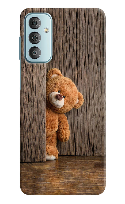 Teddy Wooden Samsung F23 5G Hard Case Back Cover by Casekaro